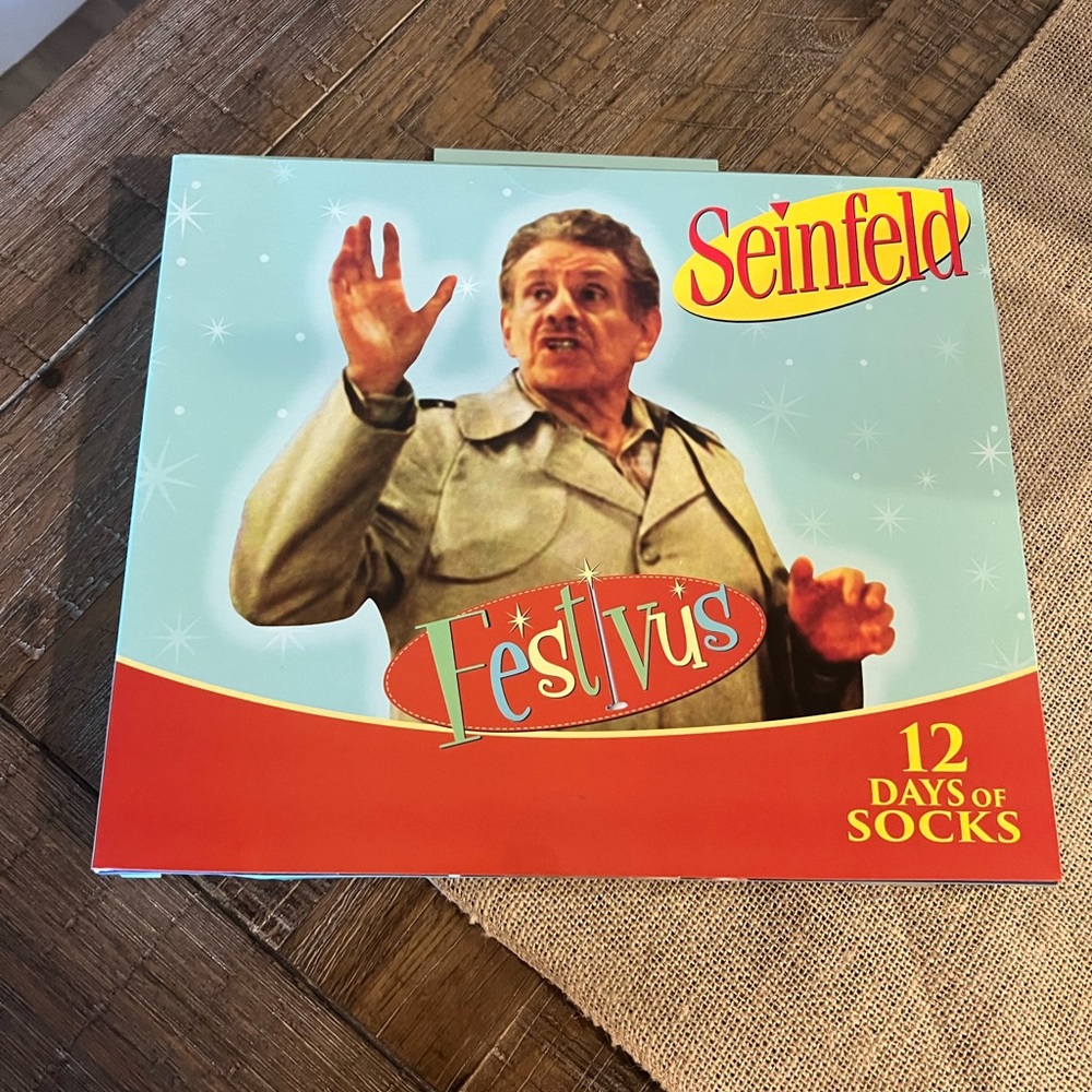 New Seinfeld 12 Days of Socks Size 6-12